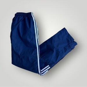 Vintage 90s Adidas Navy Baggy Windbreaker Track Pants